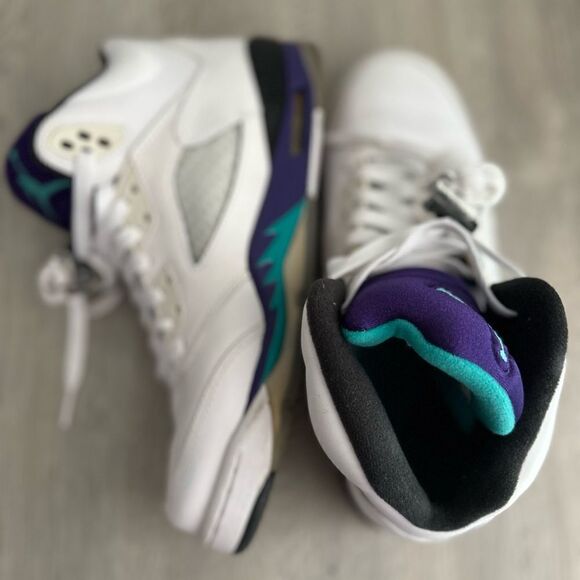 2013 Nike Air Jordan 5 V Retro Grape Youth SZ 6.5Y - Picture 4 of 9